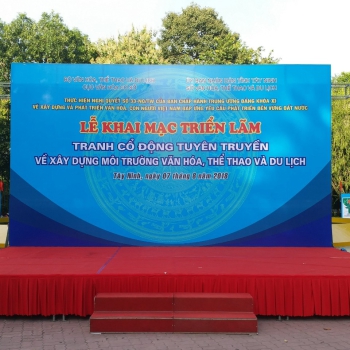 LỄ KHAI MẠC TRANH CỔ ĐỘNG
